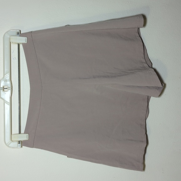 Weissman Tan Long Line Suit Shorts for Dance High Waist Pleated Women's Size M - Picture 2 of 4